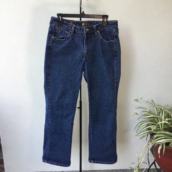 Aura / Wrangler Women's Boot Cut Blue Jeans Size 12 R - Short - Great Con… - Picture 5 of 13